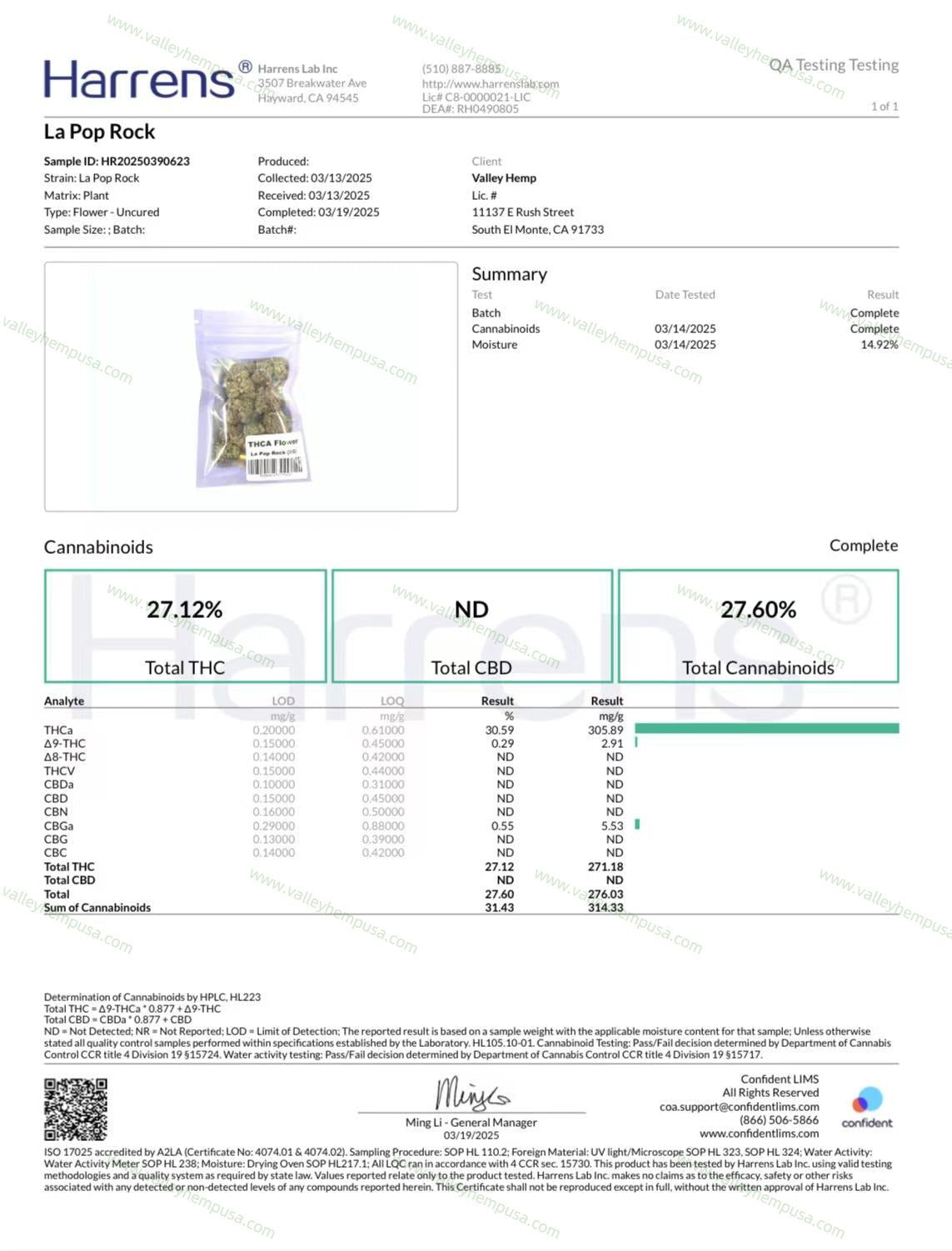 LA Pop Rock ( Wholesale ) - VALLEY HEMP