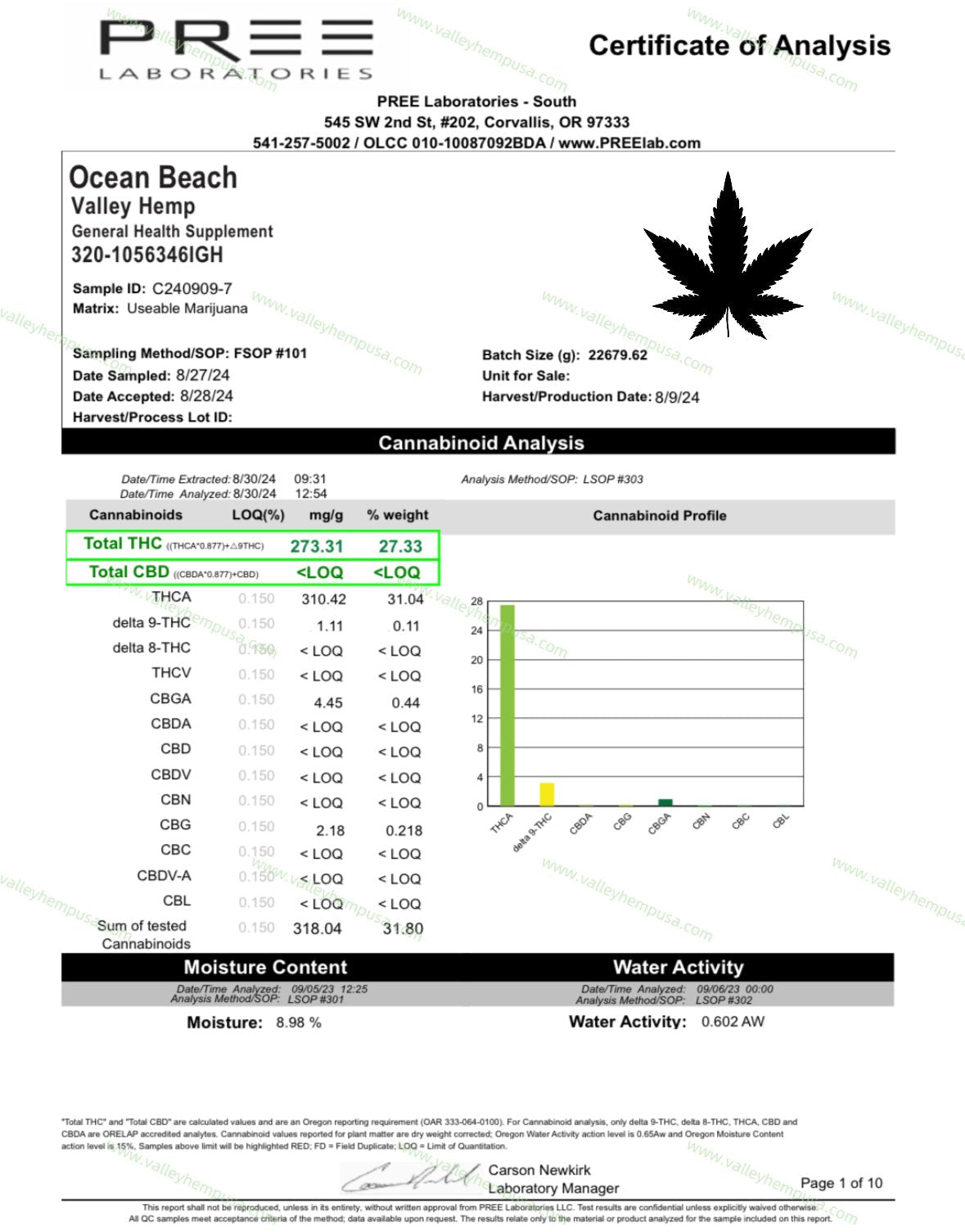 Ocean Beach ( Wholesale ) - VALLEY HEMP