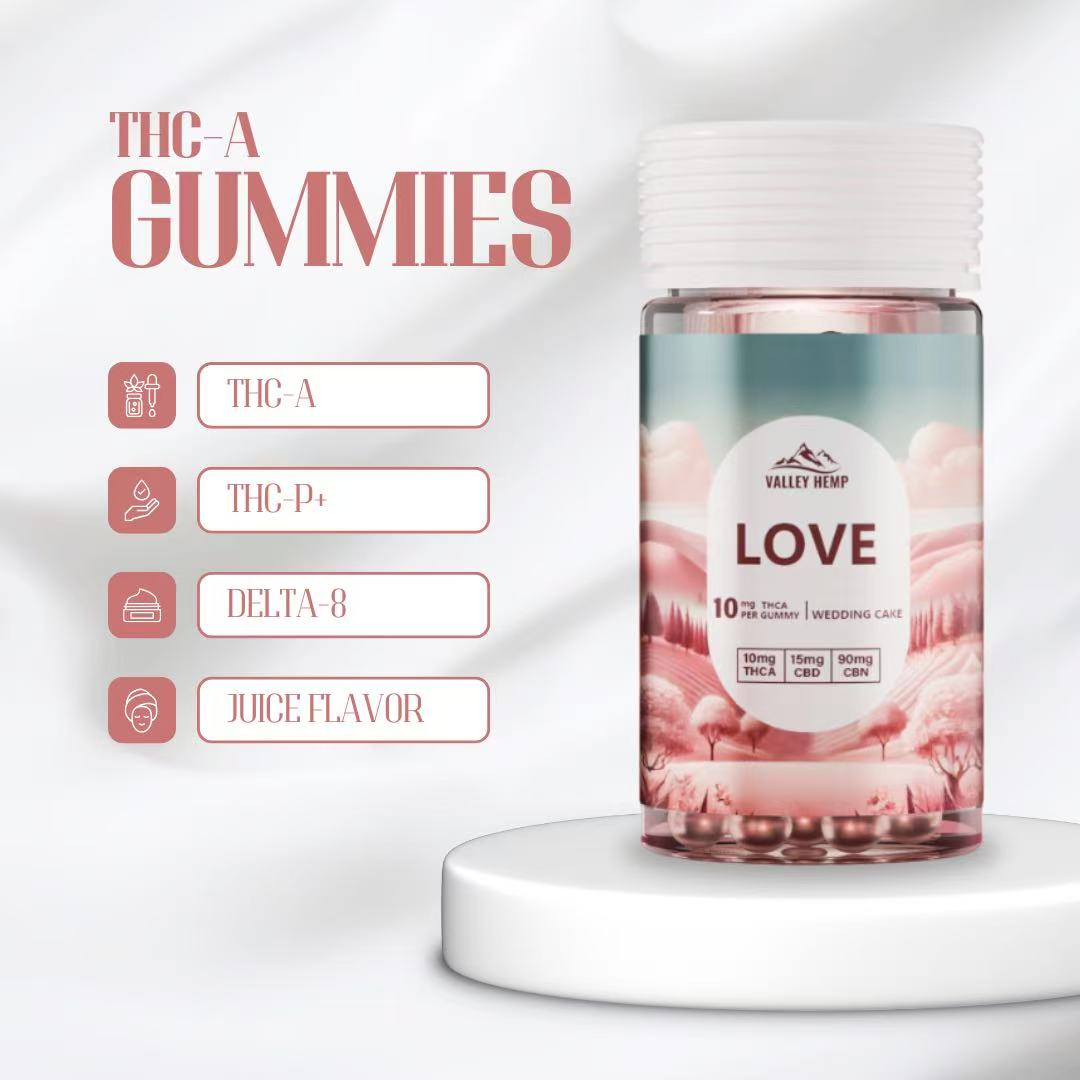 THCa LOVE Gummies - 10mg - VALLEY HEMP