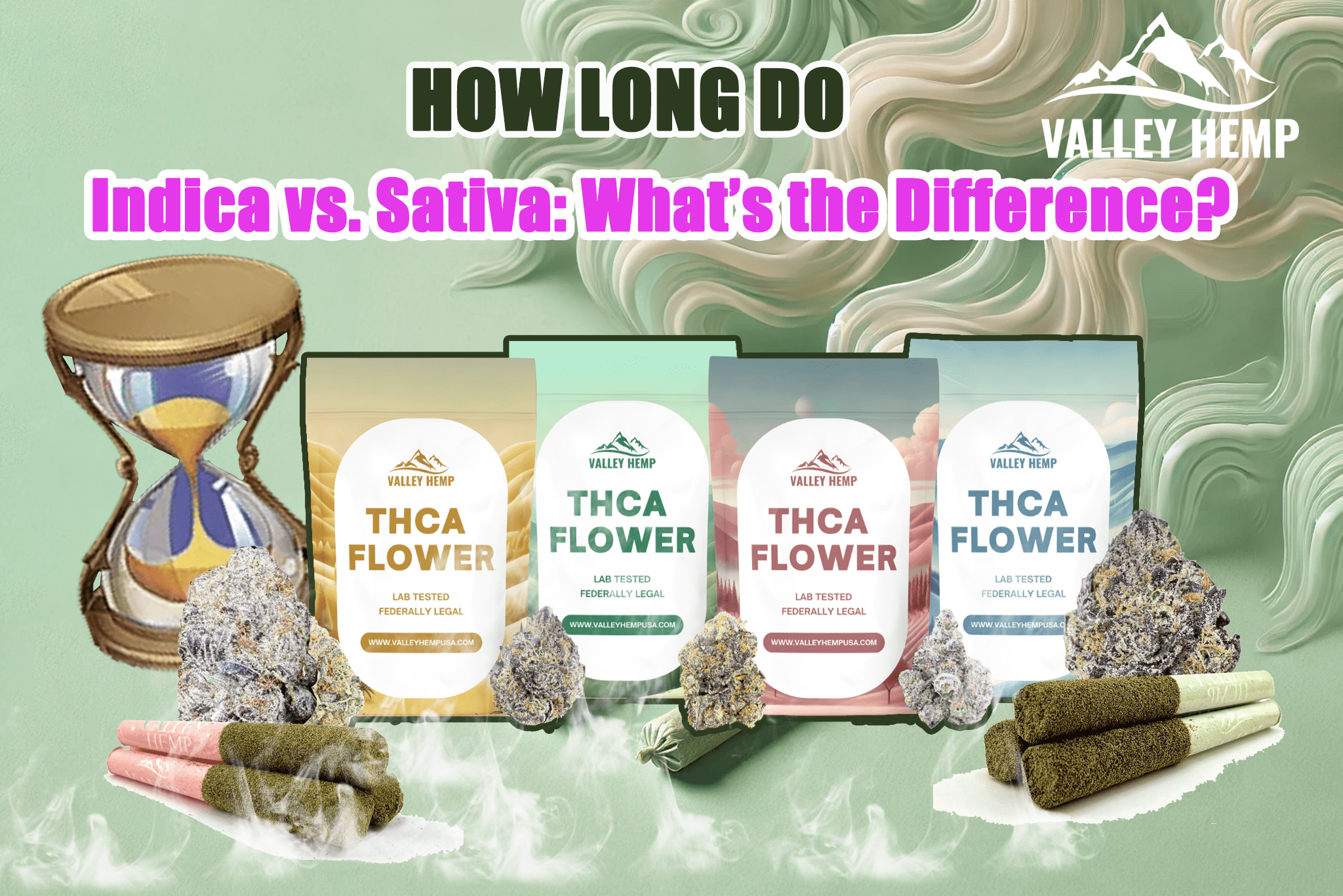 Indica vs. Sativa : What’s The Difference? - Valley Hemp