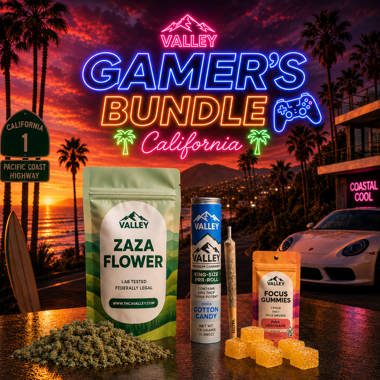 Gamer's Bundle - Smalls, Preroll, Gummies