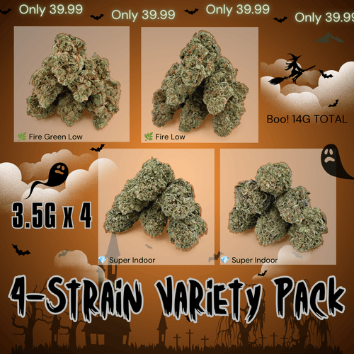 3.5G x 4 Strains Variety Pack-$39.99 - Valley Hemp