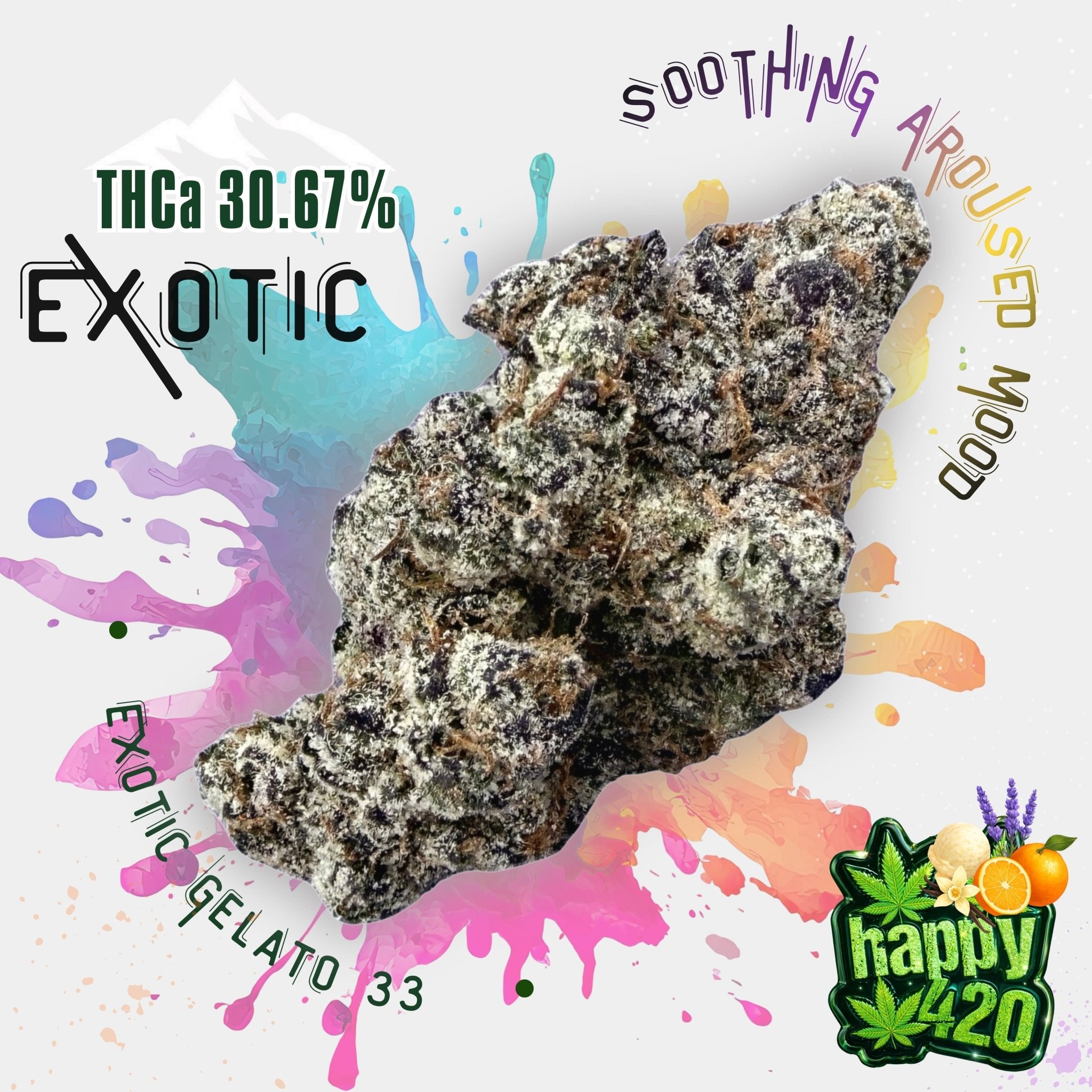 🌿420🌿Wholesale Deals - Exotic Gelato 33 (Indica Hybrid) - Valley Hemp