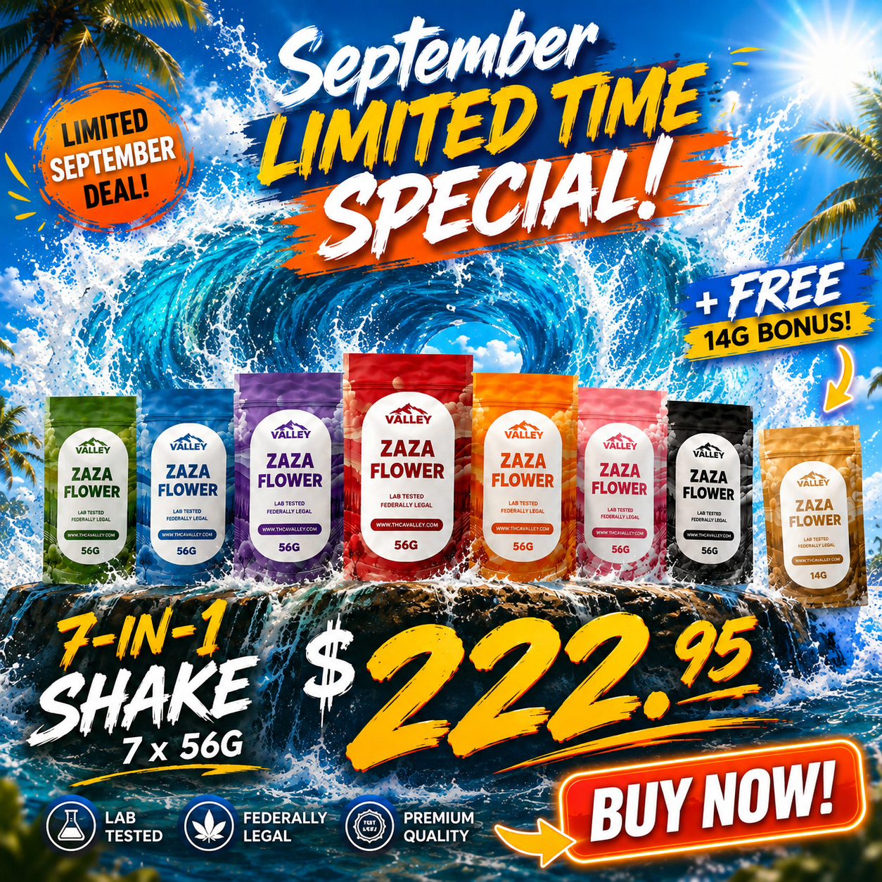 7-Strain Shake Bundle (Save30%) - Valley Hemp