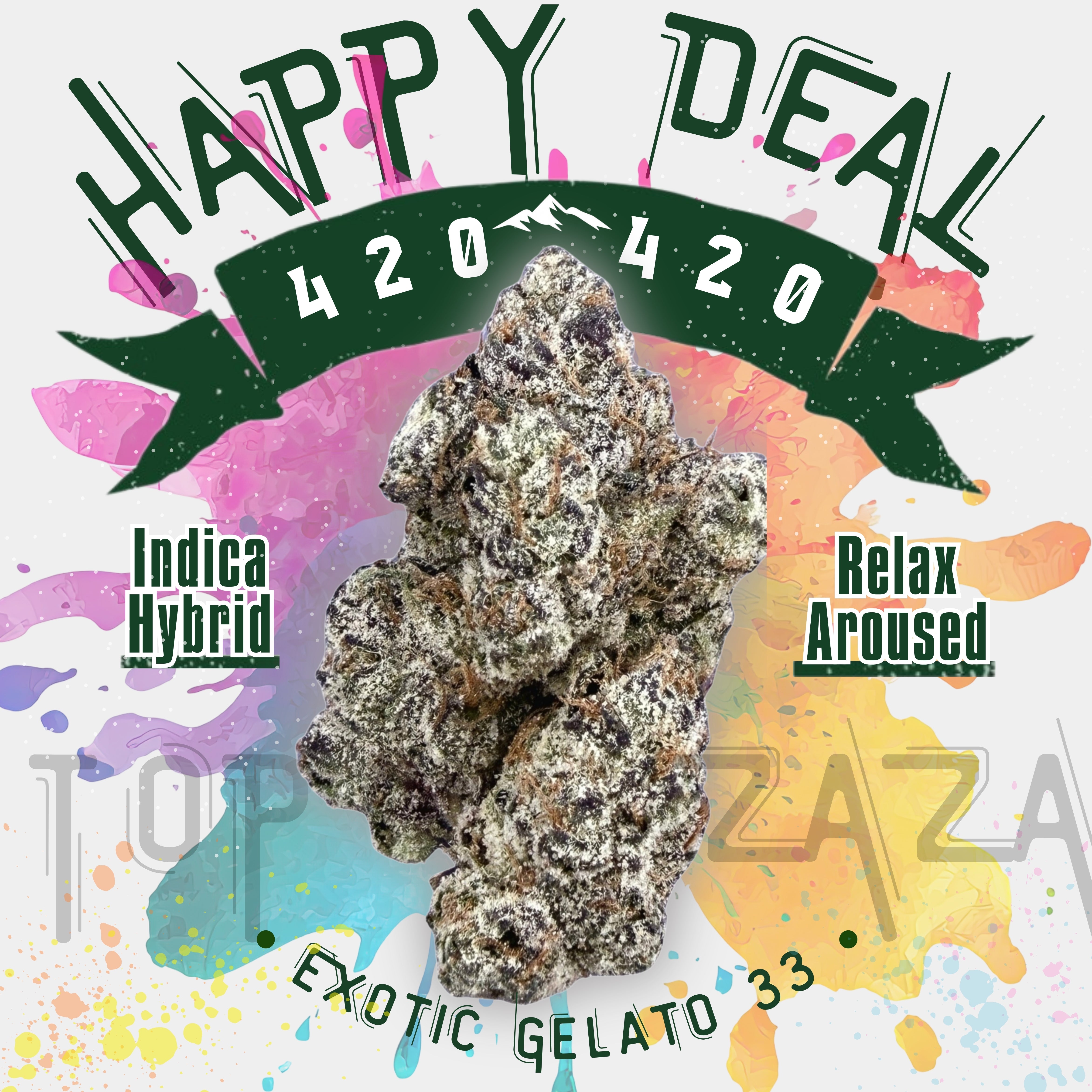 🌿420🌿Wholesale Deals- Exotic Gelato 33 (Indica Hybrid)