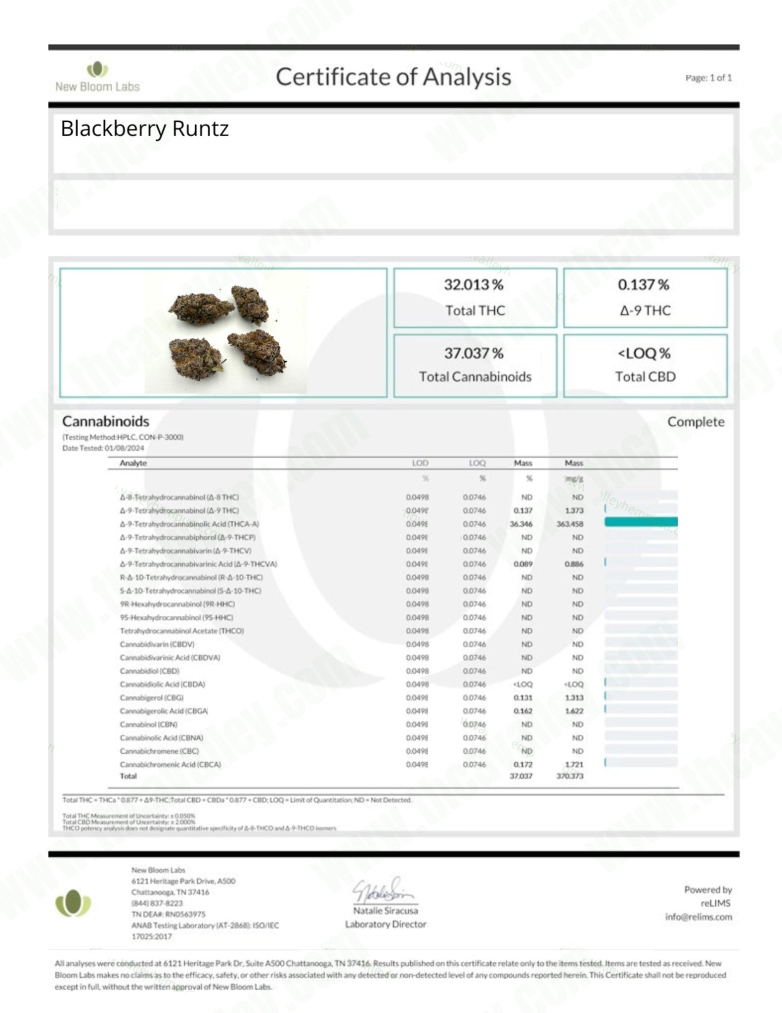 Blackberry Runtz THCa Smalls (Wholesale) - Valley Hemp
