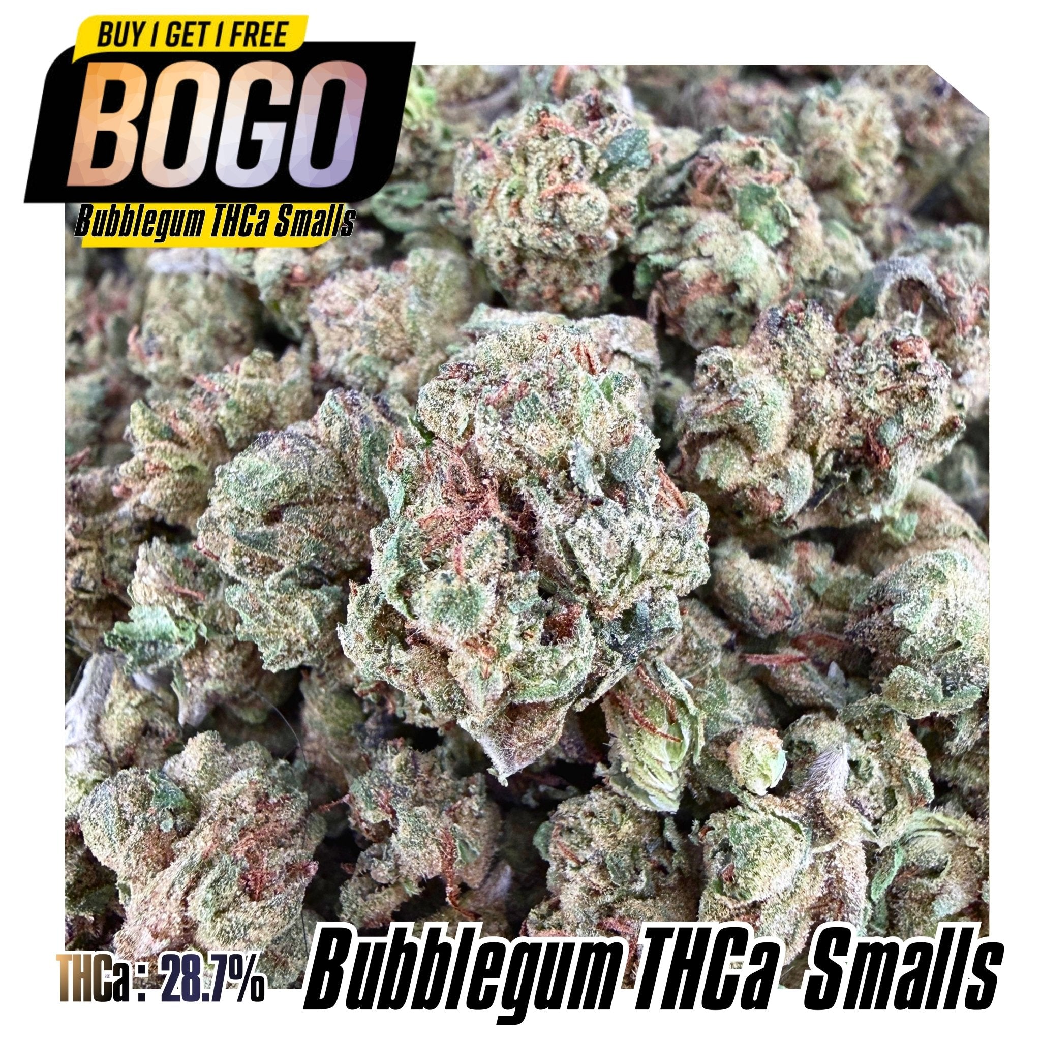 (BOGO 14G) Bubblegum THCa Smalls - Valley Hemp