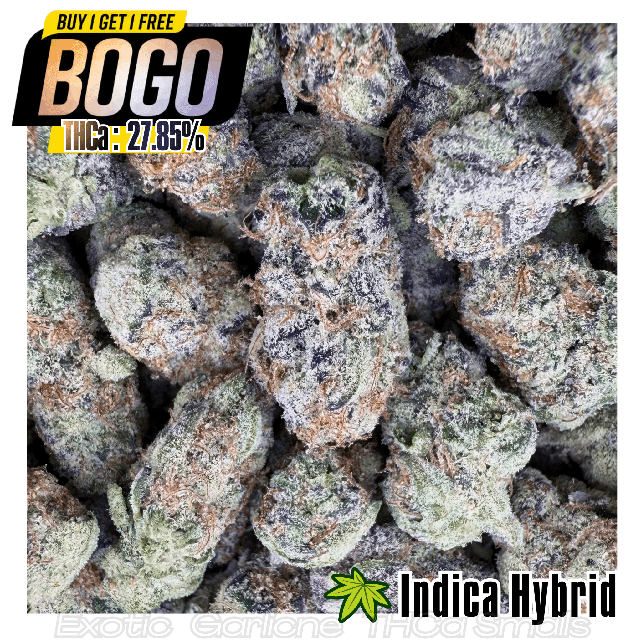 (BOGO 14G) Exotic Garlicane THCa Smalls - Valley Hemp