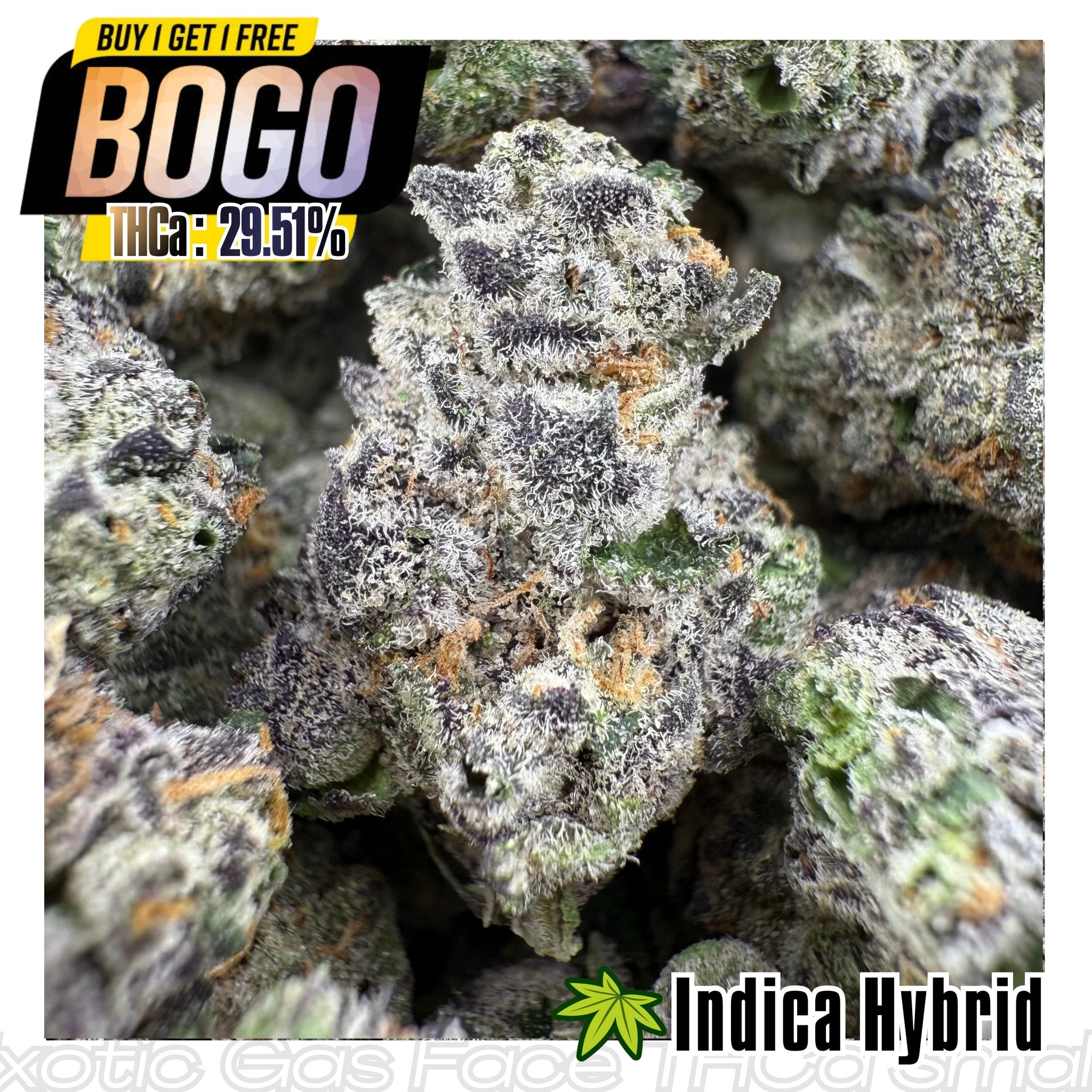 (BOGO 14G) Exotic Gas Face THCa Smalls - Valley Hemp