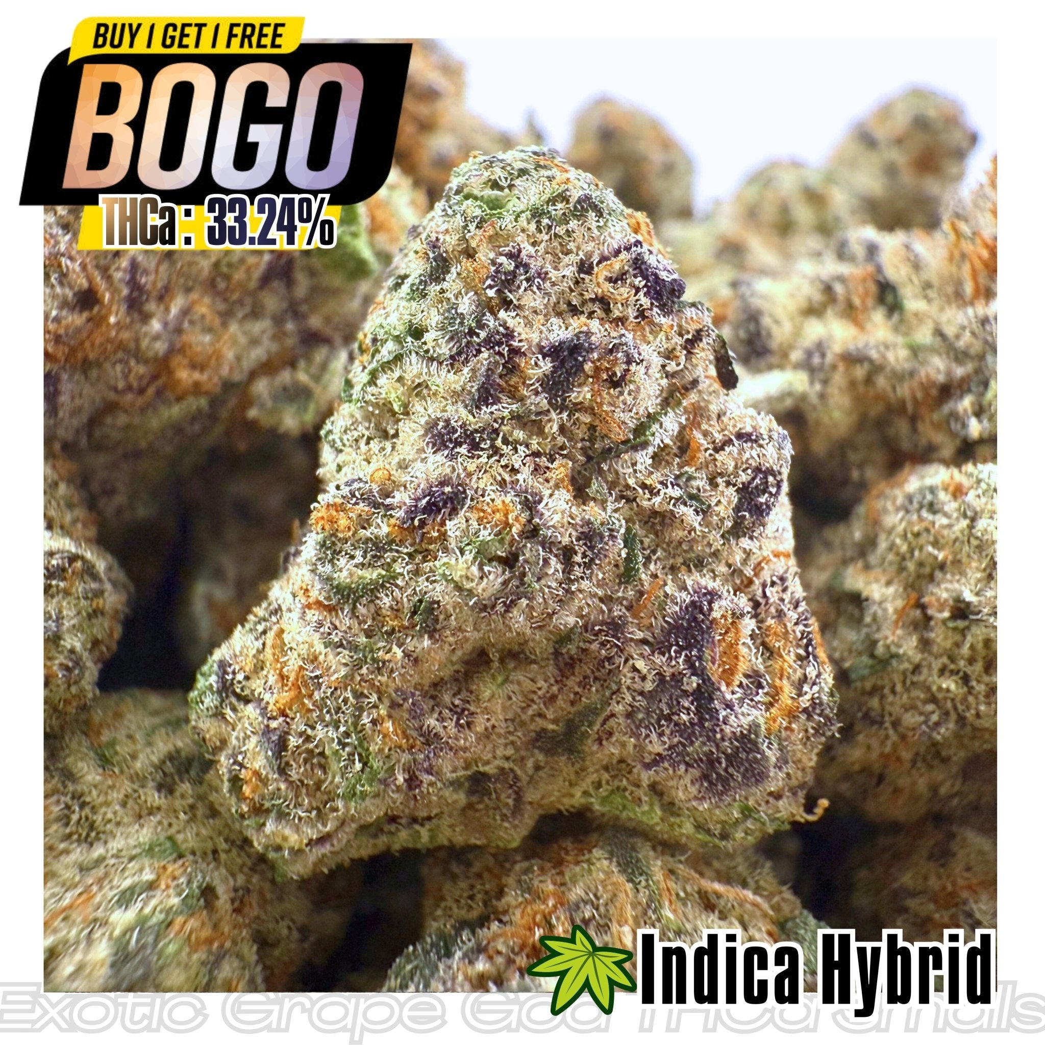 (BOGO 14G) Exotic Grape God THCa Smalls - Valley Hemp