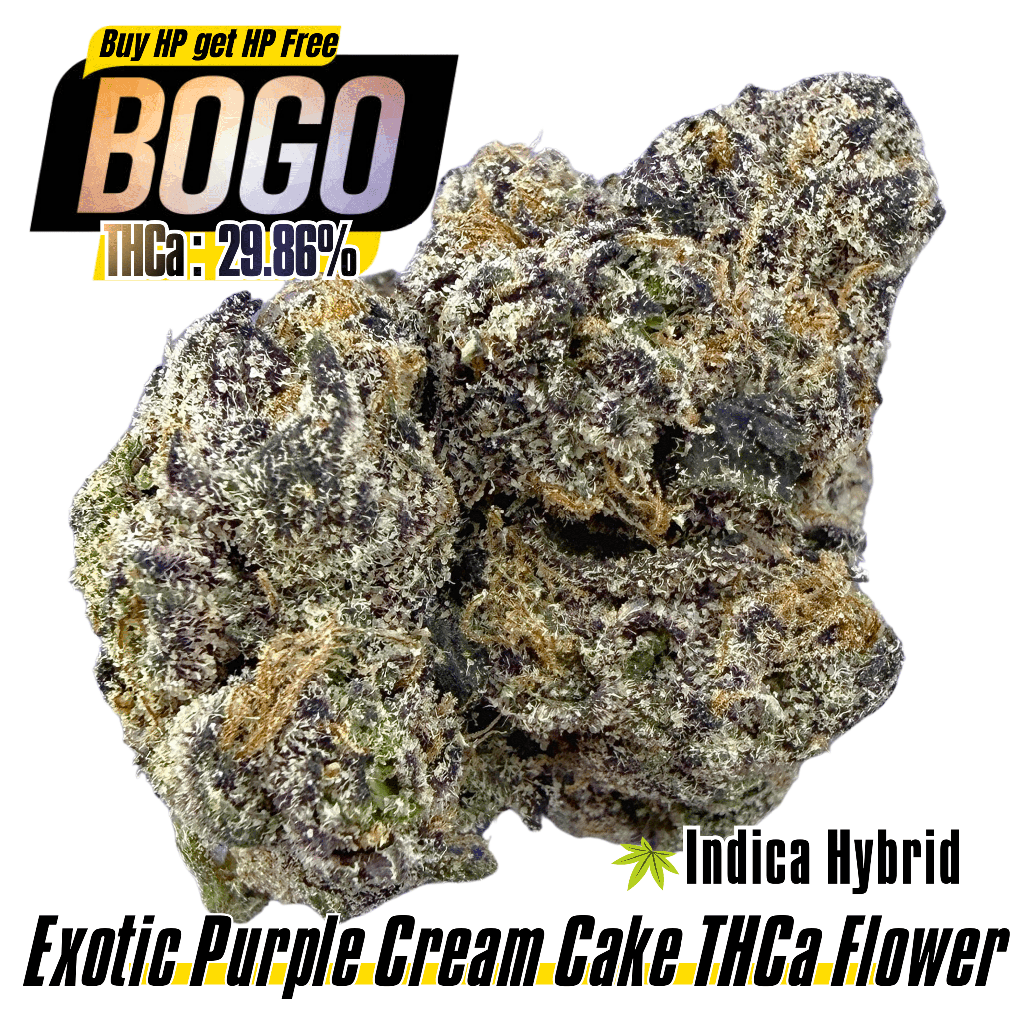BOGO Bulk: Buy HP get HP🌿Exotic Purple Cream Cake - Valley Hemp