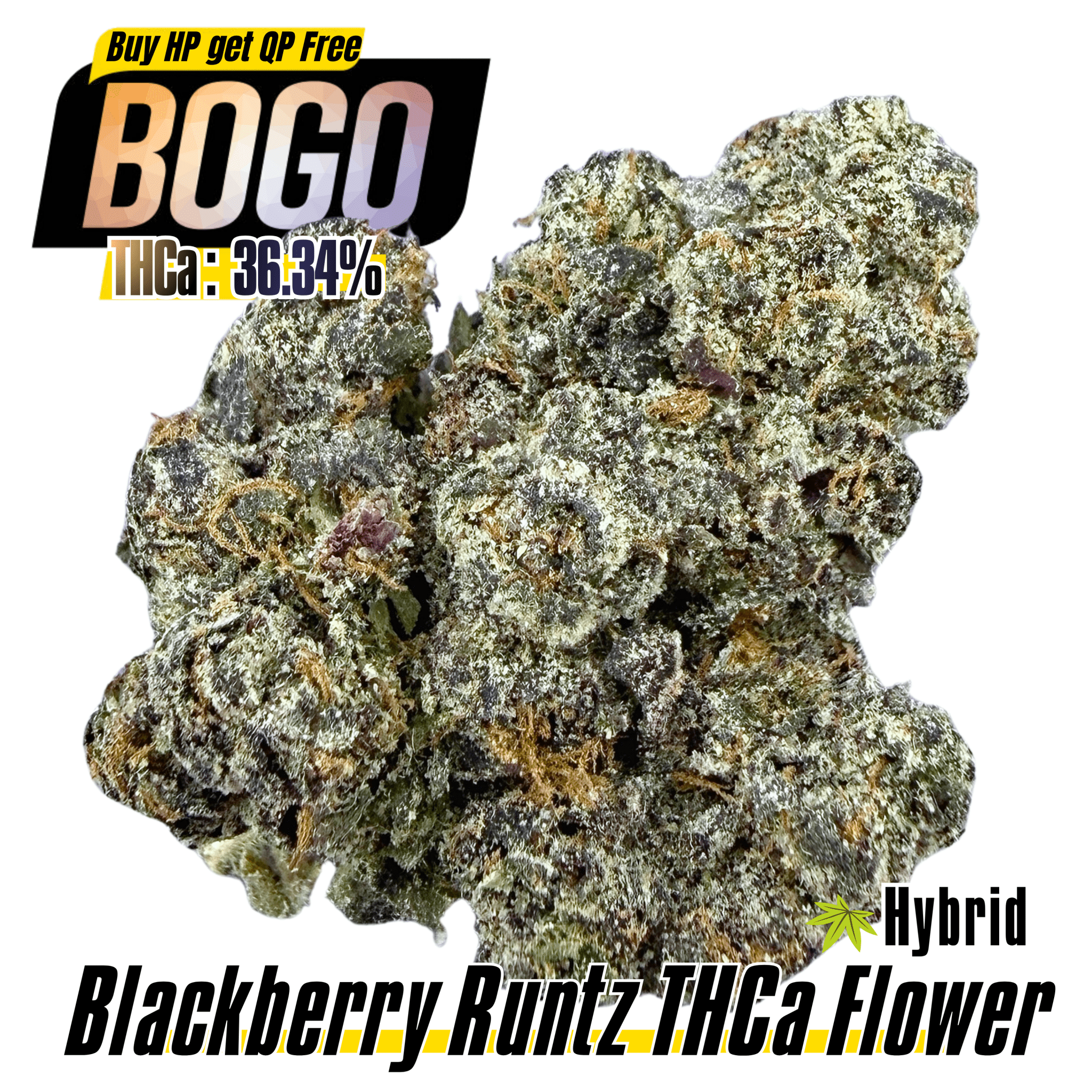 BOGO Bulk: Buy HP get QP 🍃 Blackberry Runtz - Valley Hemp