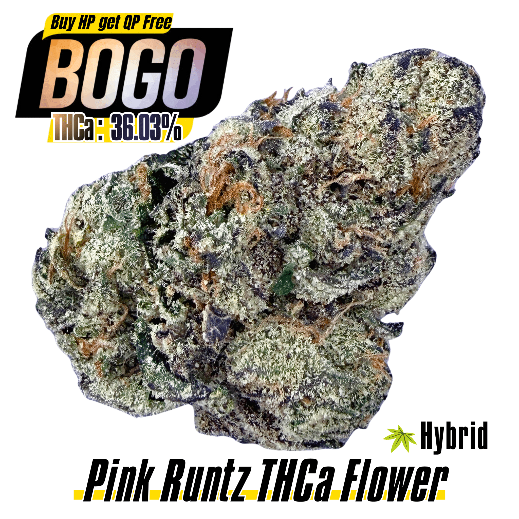 BOGO Bulk: Buy HP get QP 🍃Pink Runtz - Valley Hemp