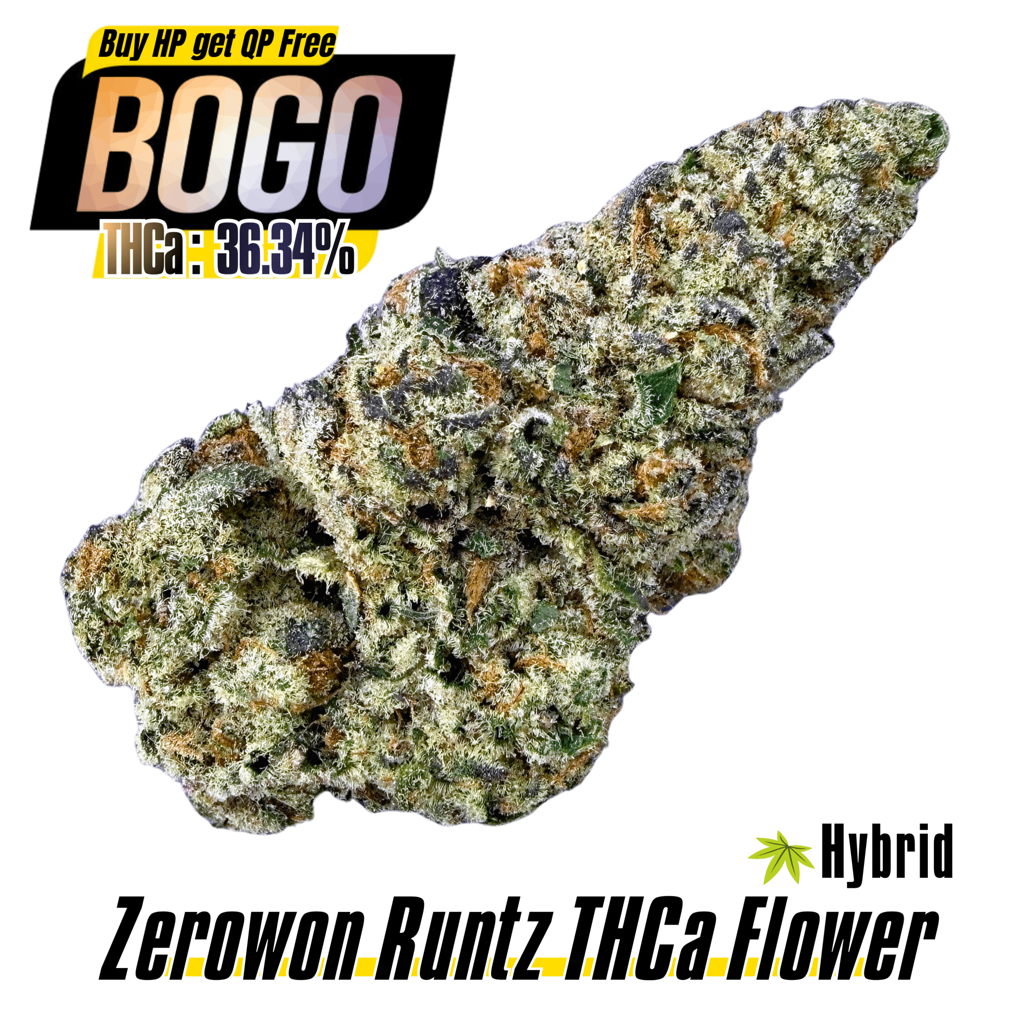 BOGO Bulk: Buy HP get QP 🍃Zerowon Runtz - Valley Hemp