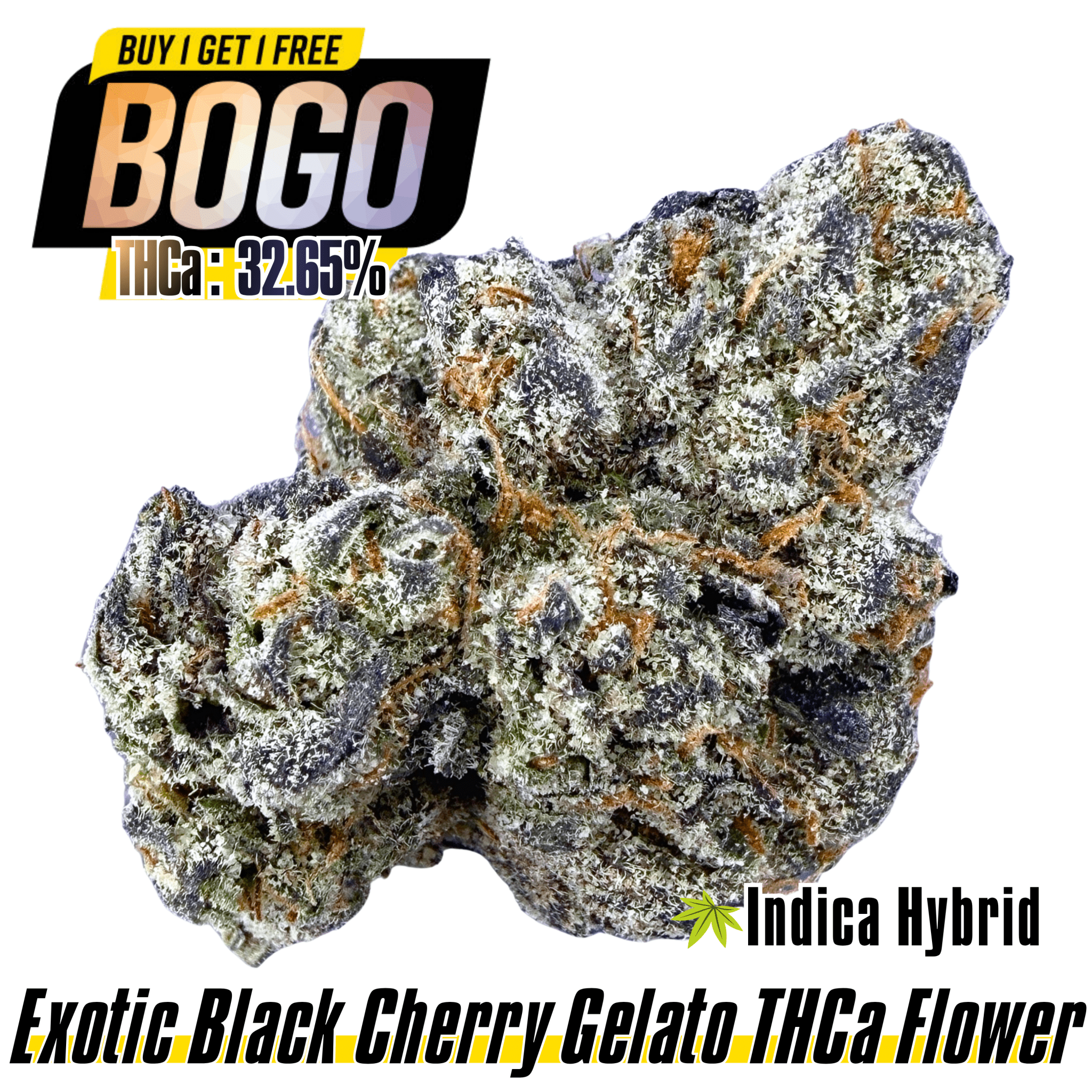 BOGO Bulk: Buy HP get QP🌿Exotic Black Cherry Gelato - Valley Hemp