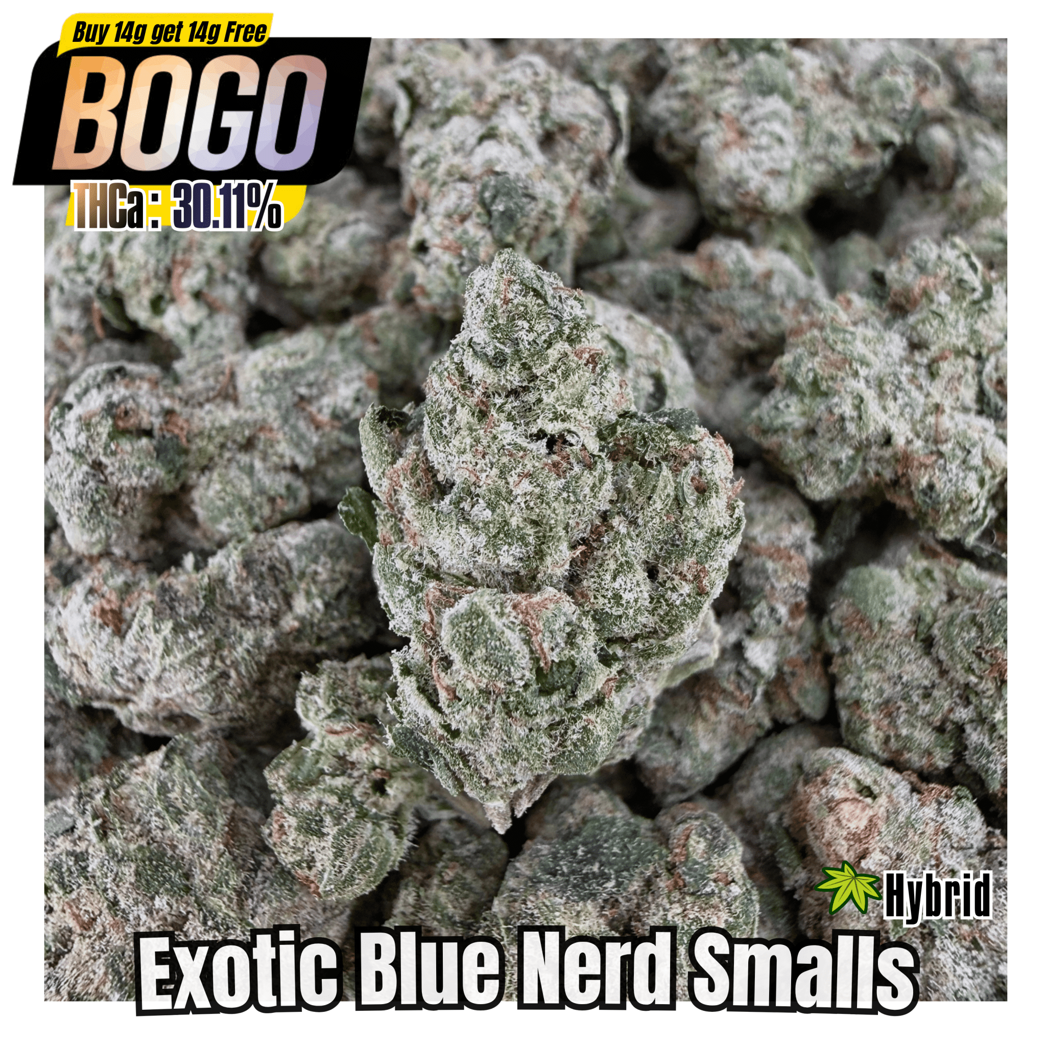 BOGO Buy 14G get 14G🔥Exotic Blue Nerd THCa Smalls - Valley Hemp