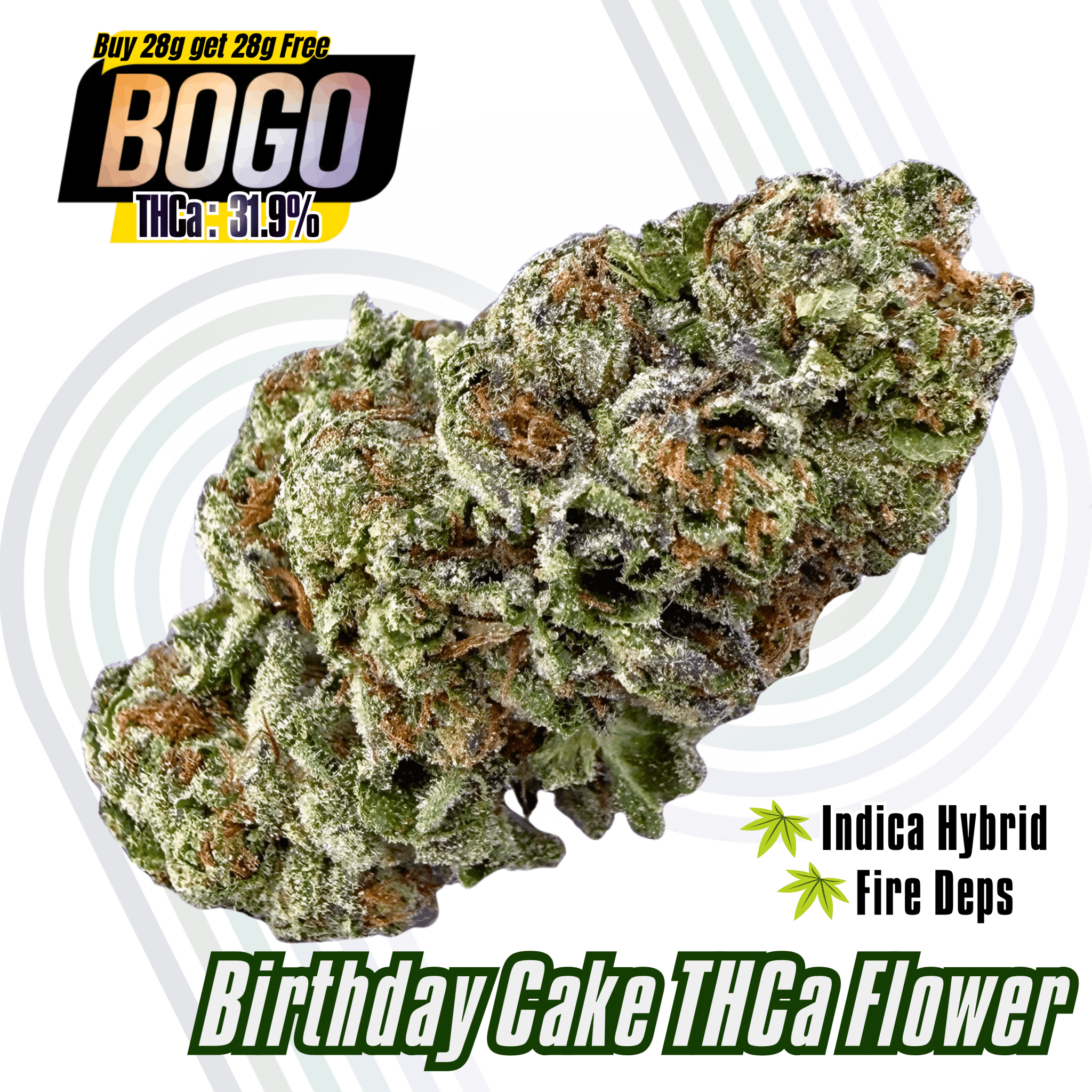 BOGO Buy 28G get 28G 🪄 Birthday Cake - Valley Hemp