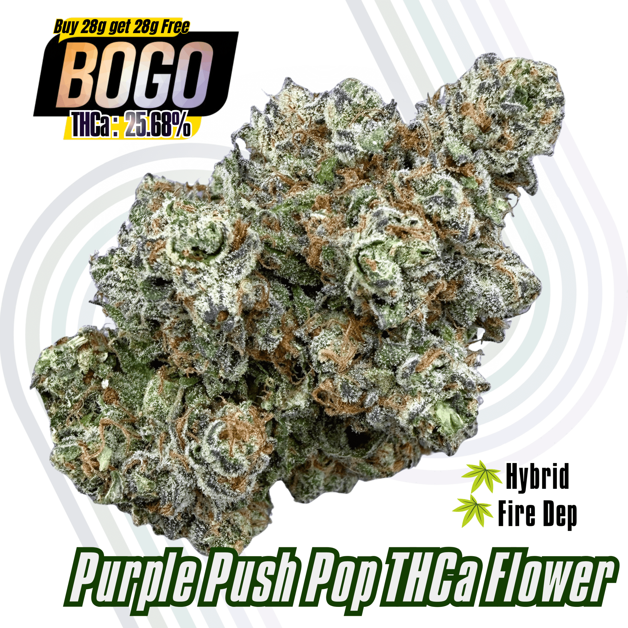 BOGO Buy 28G get 28G 🪄 Purple Push Pop - Valley Hemp