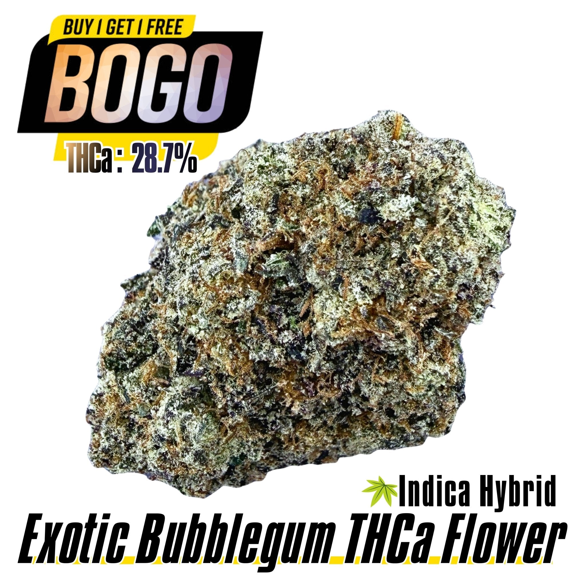 (BOGO HP Wholesale) Exotic Bubblegum - Indica Hybrid - Valley Hemp