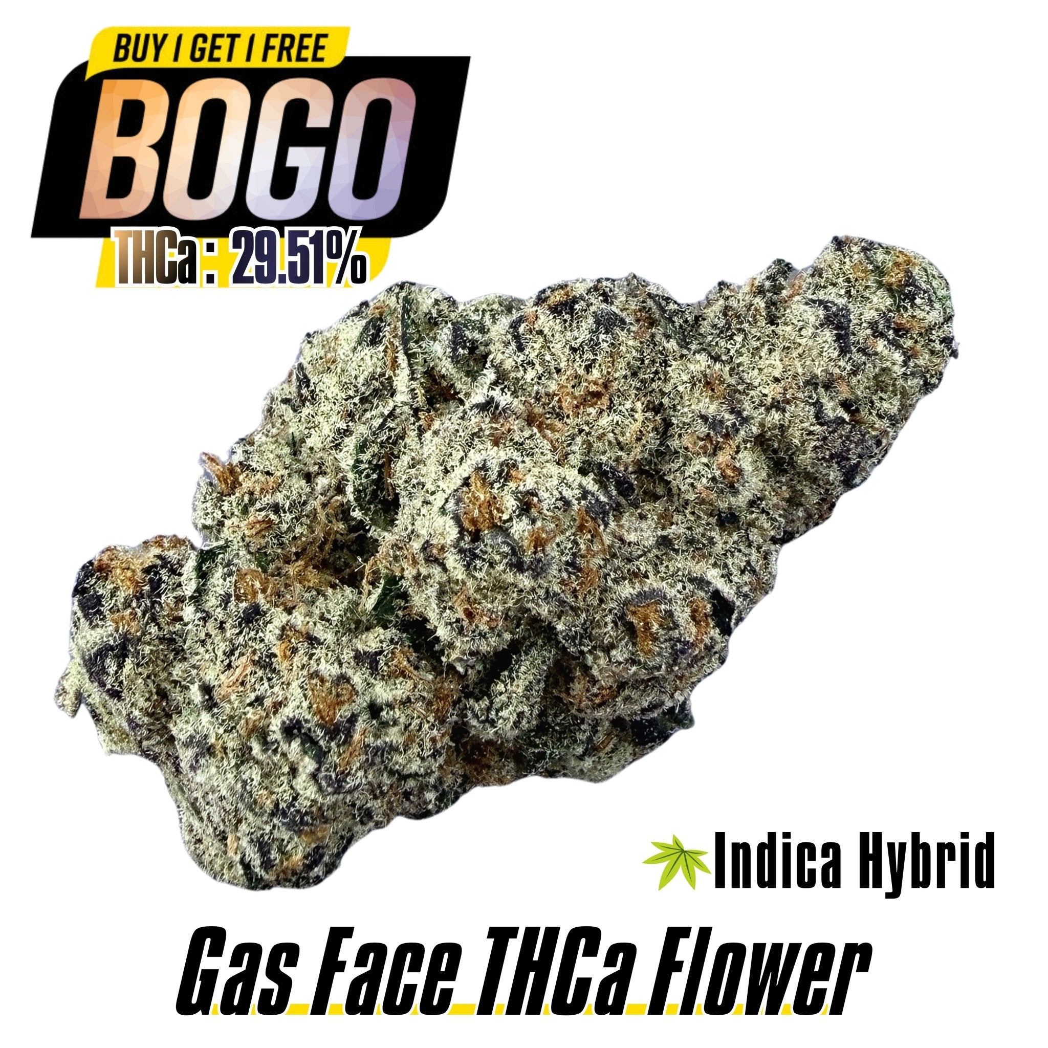(BOGO HP Wholesale) Gas Face - Indica Hybrid - Valley Hemp