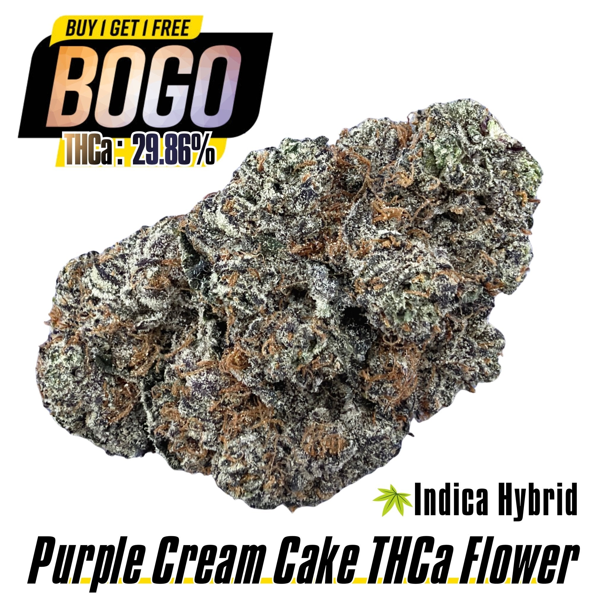 (BOGO HP Wholesale) Purple Cream Cake - Indica Hybrid - Valley Hemp