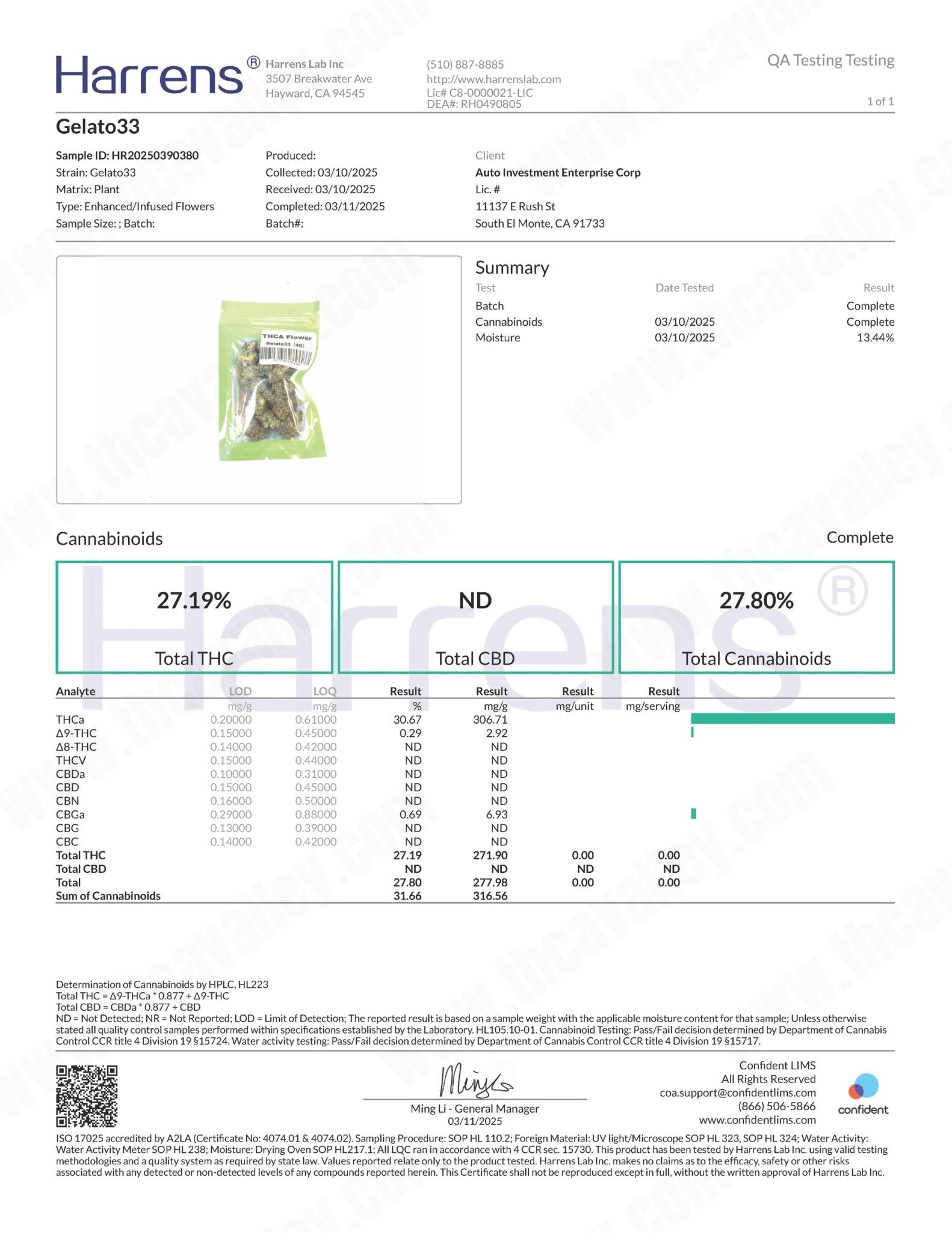 Exotic Gelato 33 ( Wholesale ) - Valley Hemp