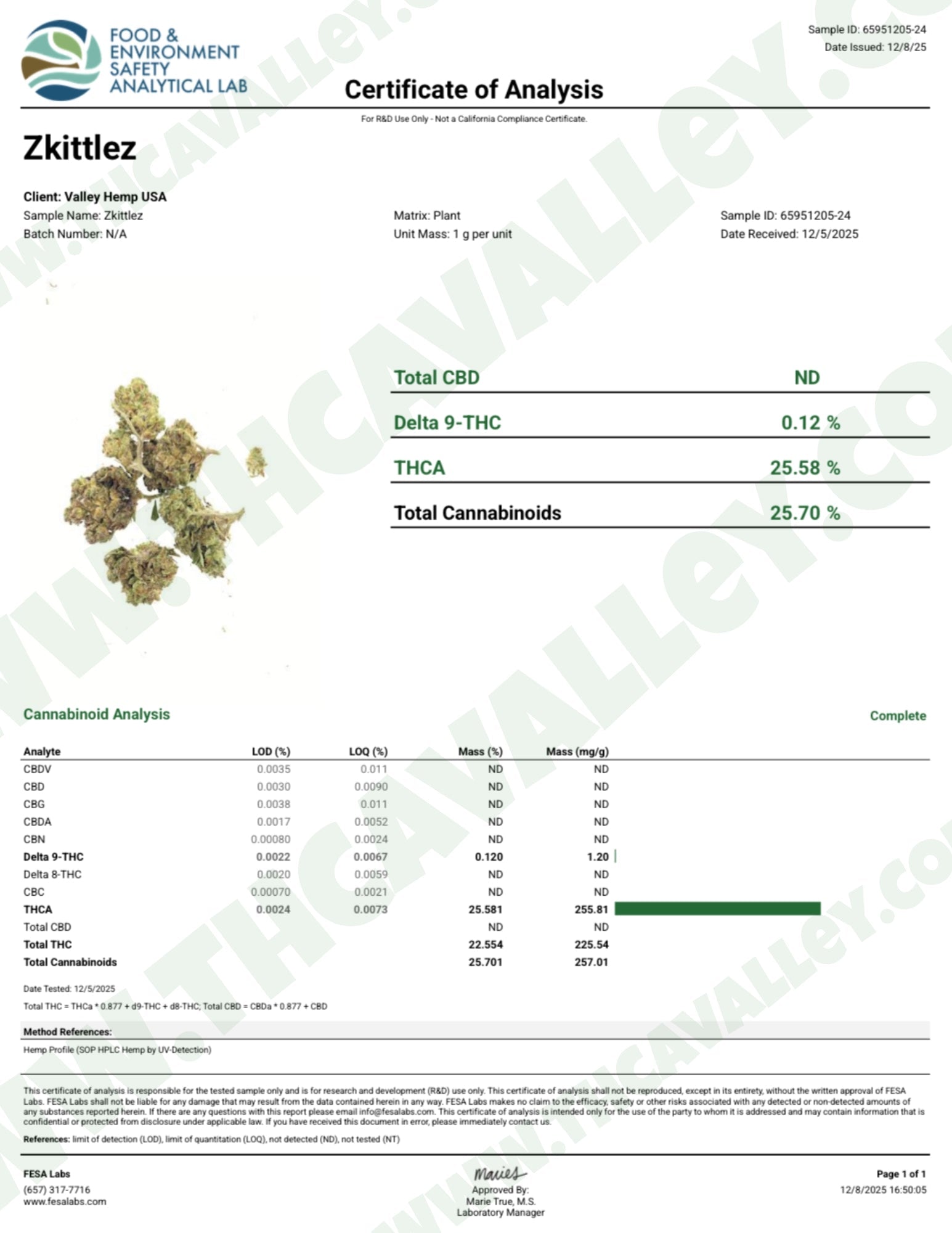 Exotic Zkittlez (Wholesale) - Valley Hemp