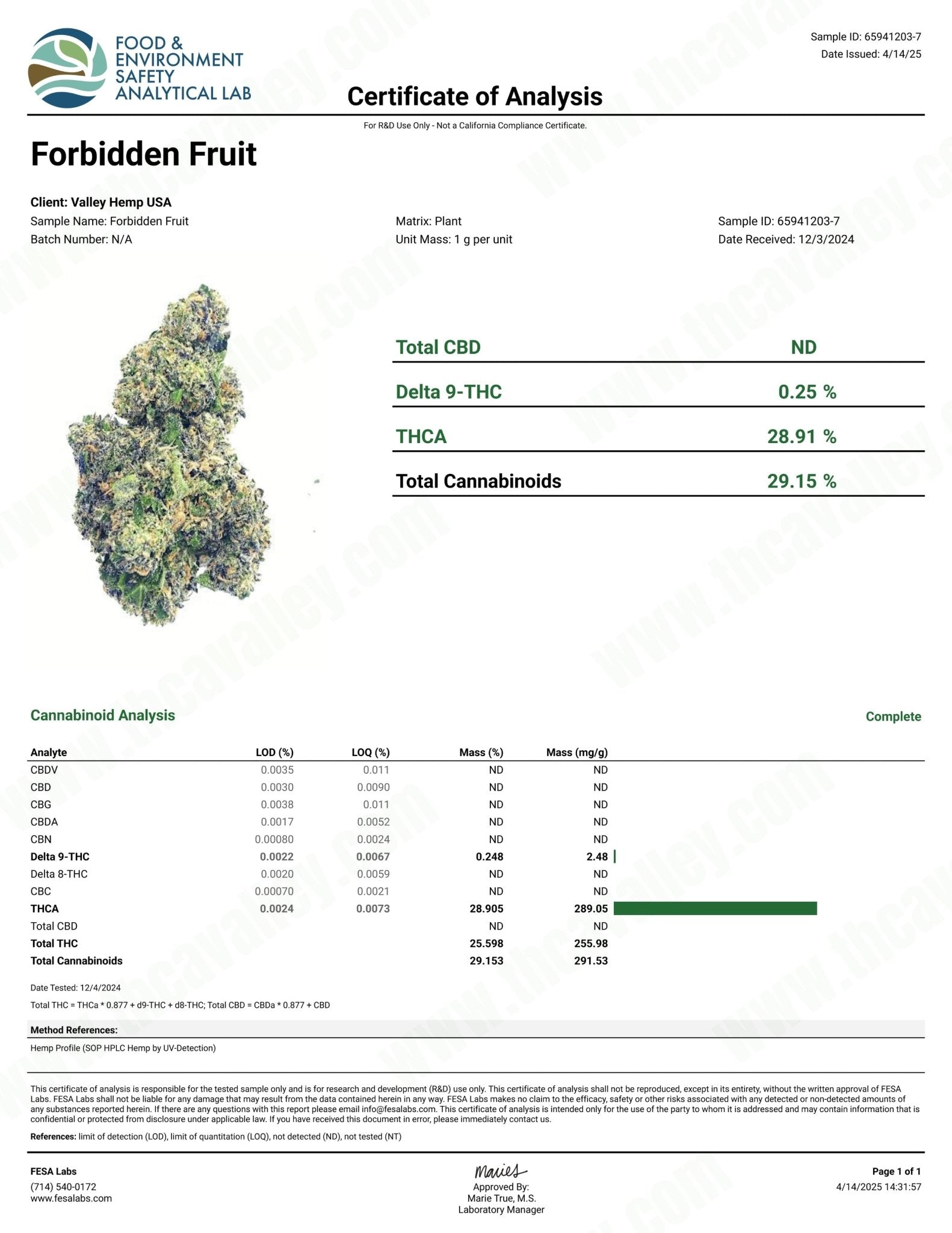Forbidden Fruit THCa Smalls (Wholesale Clearance) - Valley Hemp