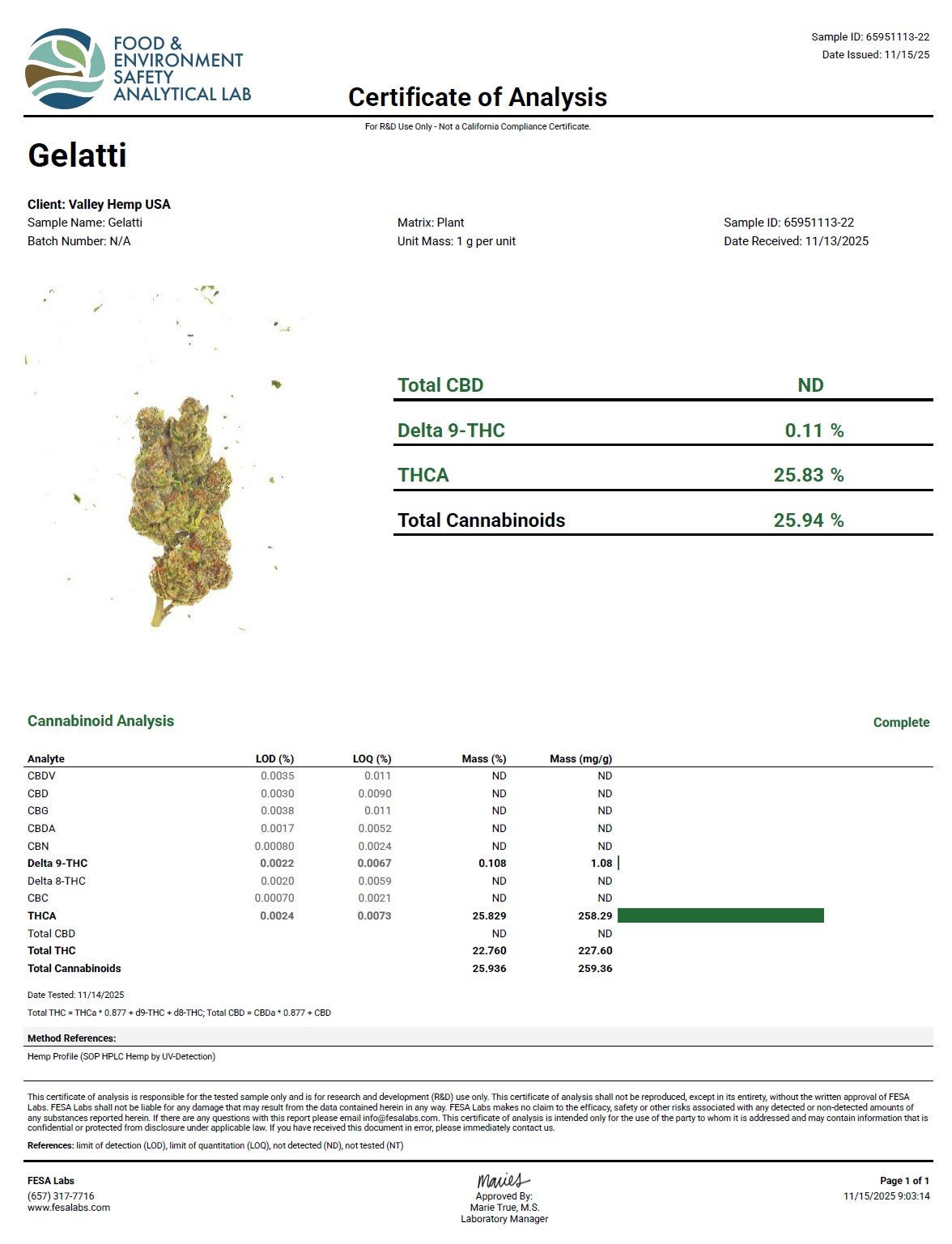 Gelatti - Valley Hemp