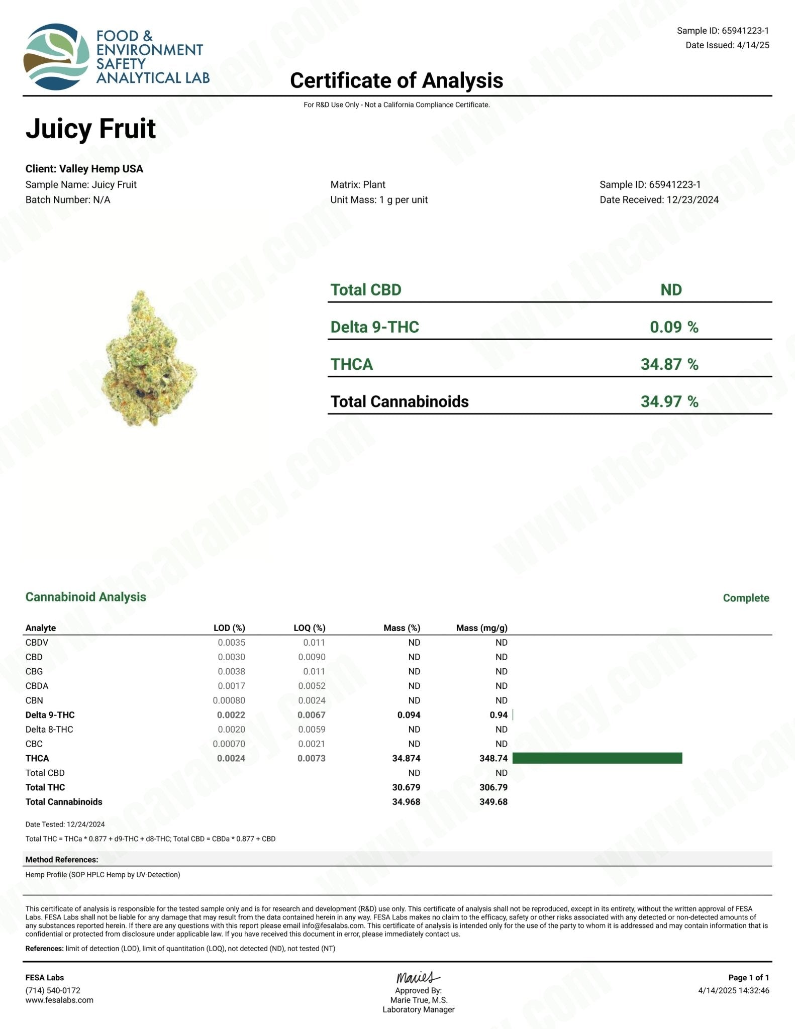 Juicy Fruit (Wholesale) - Valley Hemp