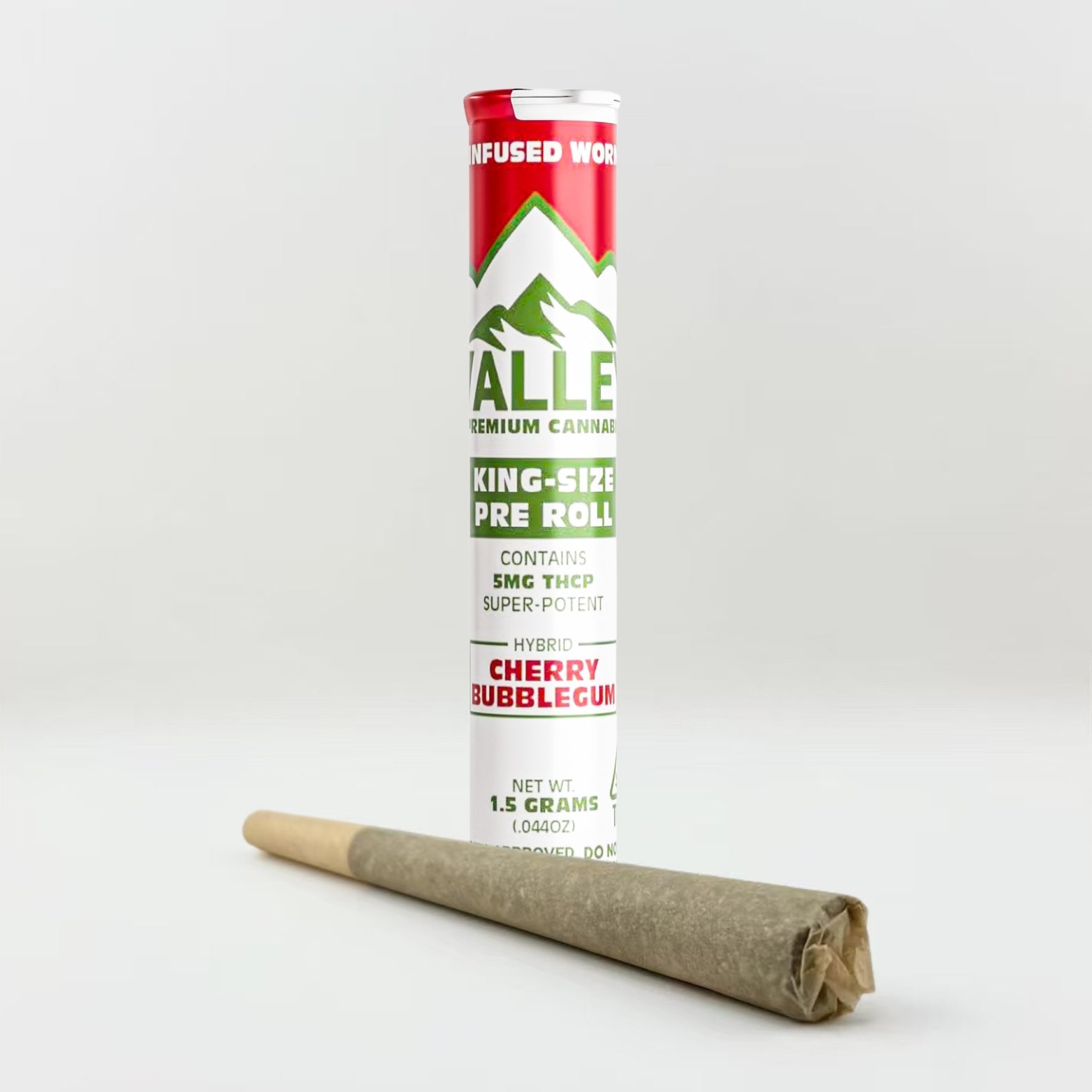 King Size Pre - roll Cherry Bubblegum - Valley Hemp
