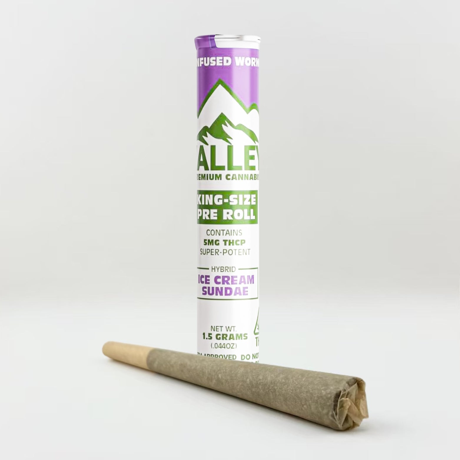 King Size Pre - roll Ice Cream Sundae - Valley Hemp