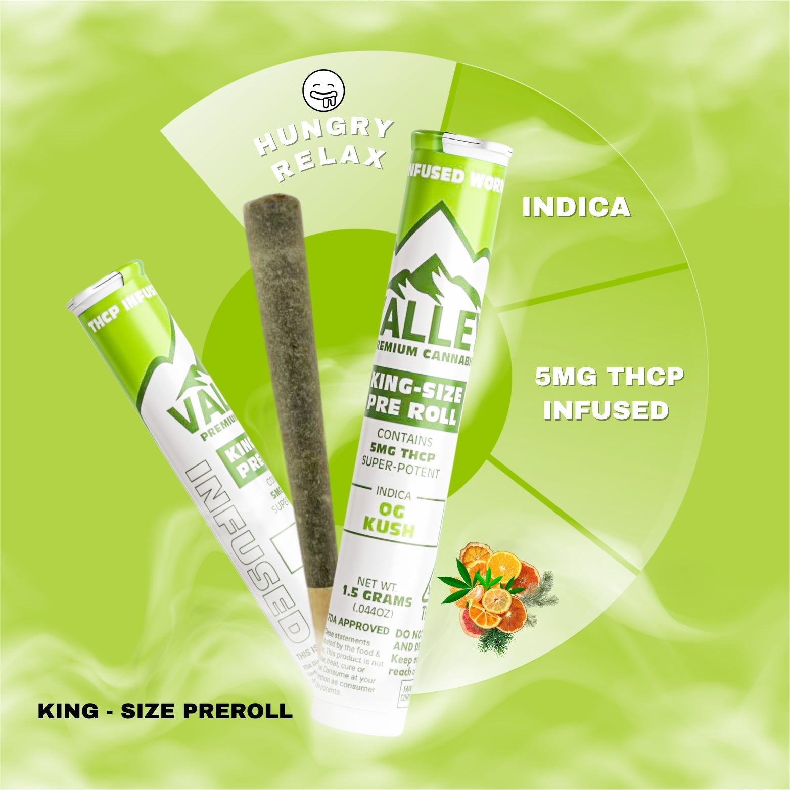 King Size Pre - roll OG Kush - Valley Hemp
