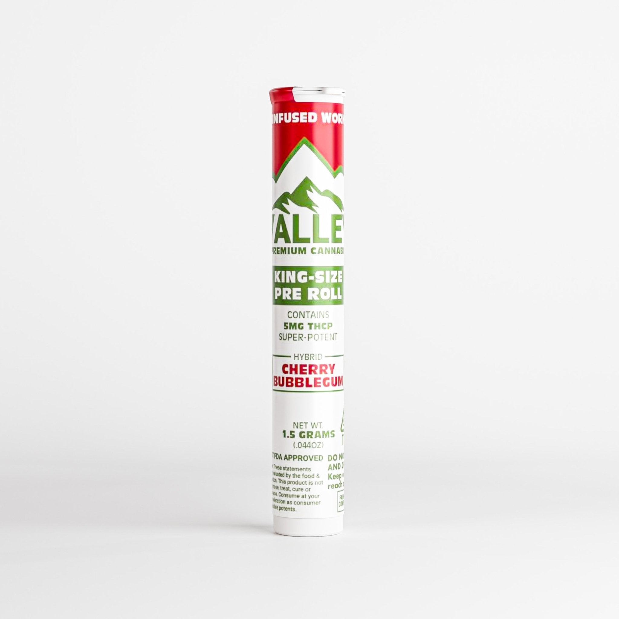 King Szie Pre - roll Cherry Bubblegum - Valley Hemp