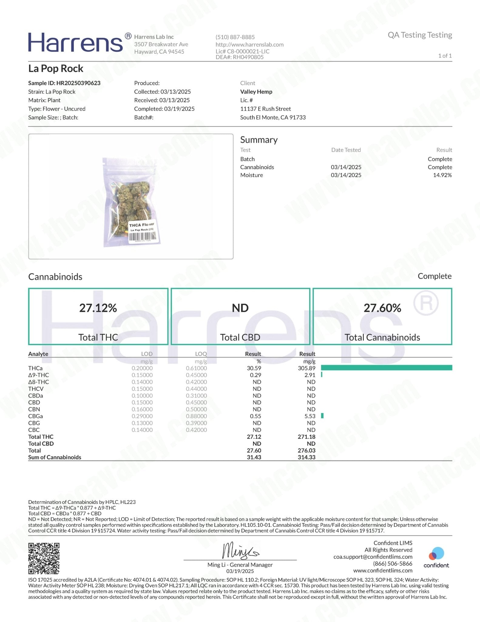 LA Pop Rock THCa Exotic Smalls - Valley Hemp