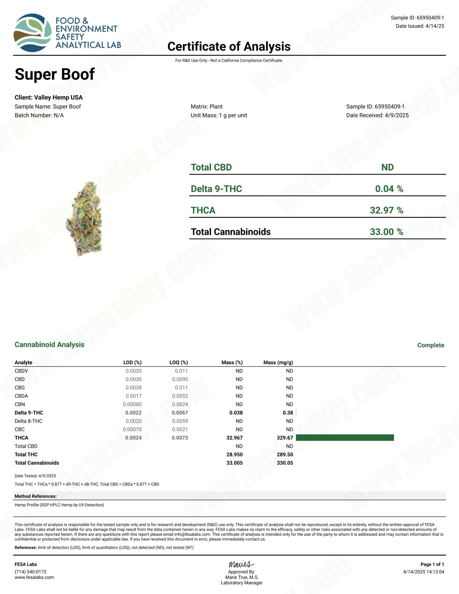Super Boof ( Wholesale ) - Valley Hemp