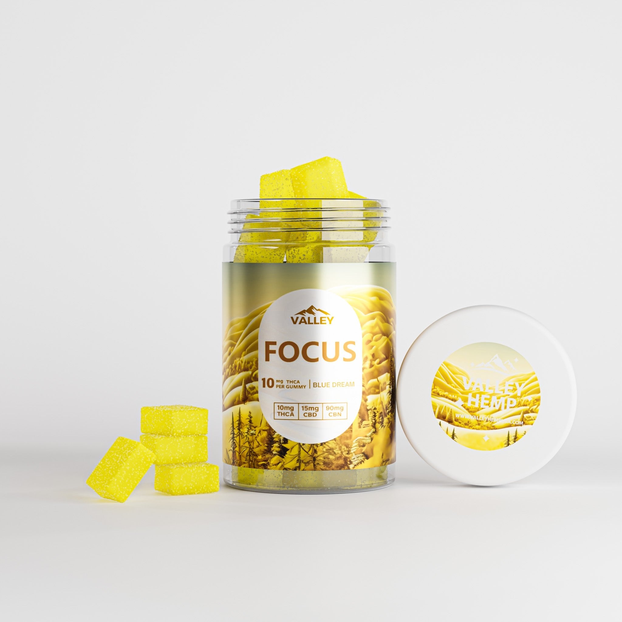 THCa FOCUS Gummies 20pcs Upgraded - Valley Hemp