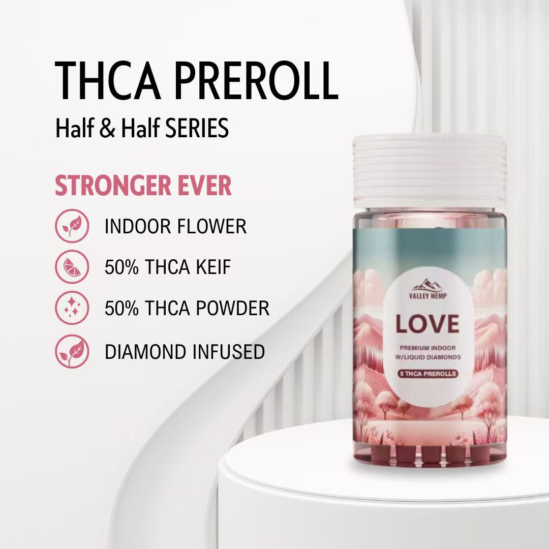 THCA HALF& HALF PREROLL - WATERMELON BLAST - VALLEY HEMP